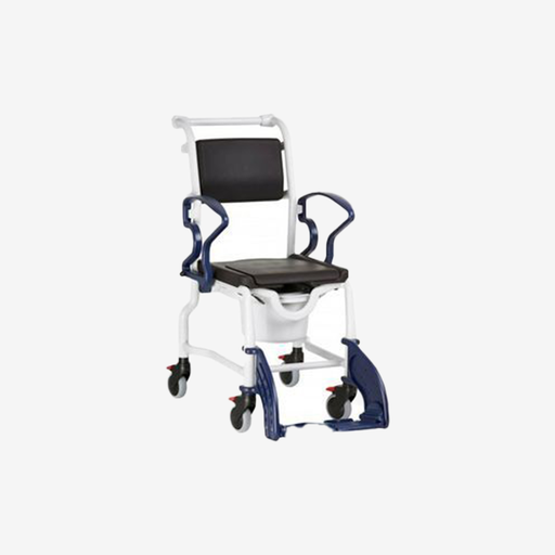 [VK-TLT-005] *Douche - en toiletstoel op wielen incl toiletemmer zitbreedte 42 cm Bremen